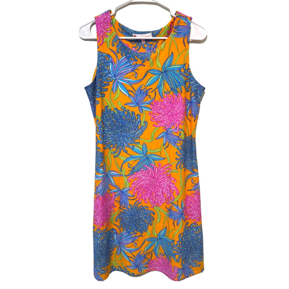 Jude Connally Women's Dress Size Medium Beth Shift Dress Floral Tropical Resort